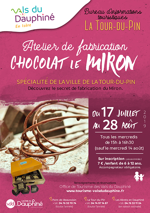Atelier de fabrication enfants : chocolat le Miron - Vals du Dauphine